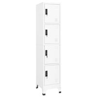 Lockerkast 38x45x180 cm staal wit - thumbnail