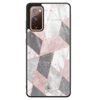 Samsung Galaxy S20 FE glazen hardcase - Stone grid - thumbnail