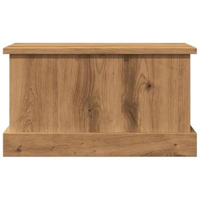 Opbergbox 30x50x28 cm bewerkt hout artisanaal eikenkleurig Opbergbox 30x50x28 cm bewerkt hout artisanaal eikenkleurig