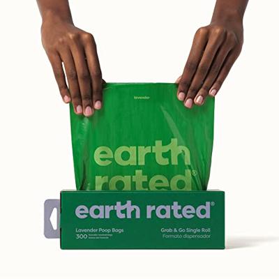 EARTH RATED POEPZAKJES LAVENDEL GERECYCLED - thumbnail