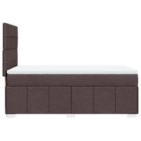Boxspring met matras stof donkerbruin 100x200 cm - thumbnail