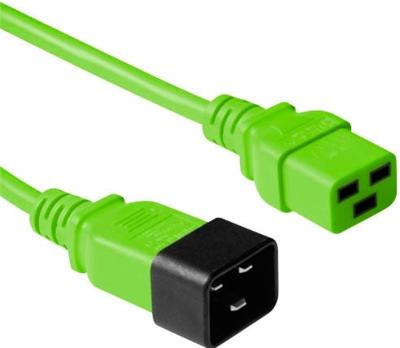 ACT AK5099 230V Stroomkabel C19/C20 Groen - 3 meter