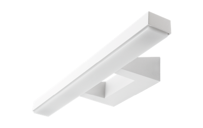 SG LED Badkamer- / wandlamp VIEW 15W 3000K 970 lumen IP44 mat wit dimbaar met steun ook kastlamp