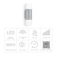 Steinel sensor buitenlamp zilver, L 910 LED, 576219 - thumbnail