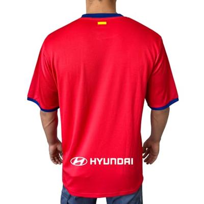 Heren Voetbal T-shirt met Korte Mouwen Atlético Madrid Official Home Jersey 24/25 Maat L
