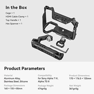 SmallRig 3668 Basic Kit for Sony Alpha 7 IV/Alpha 7S III