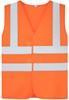 Korntex KX127K Childrens Safety Vest Esbjerg - 4 Reflective Stripes - Signal Orange - S - thumbnail
