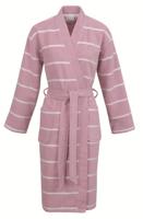 Carl Ross Carl Ross Unisex Badjas Kimono 33110 Rose Quartz/Offwhite L - thumbnail