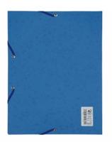 Elastomap oxford top file a4 3 kleppen 390gr blauw - thumbnail
