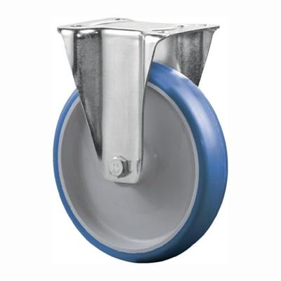 BS Rollen Bokwiel | wiel-d. 125 mm draagvermogen 150 kg | polyurethaan | plaat L104xB80 mm | 1 stuk - L410.B36.125 L410.B36.125