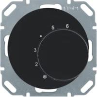 Berker thermostaat wisselcontact R1-R3 zwart 20262045 - thumbnail