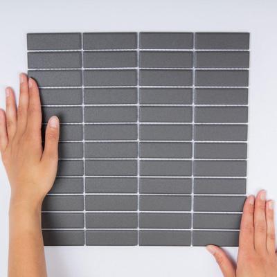 Mozaiek London Rechthoek Zwart 2,3x7,3 Mozaiek London Rechthoek Zwart 2,3x7,3