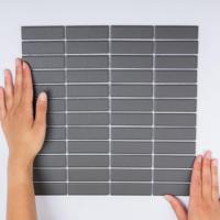 Mozaiek London Rechthoek Zwart 2,3x7,3 - thumbnail