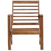 4-delige Loungeset massief acaciahout - thumbnail