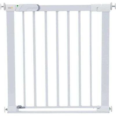 VEILIGHEID 1ST Flat Step Barrier metalen veiligheidsbarrière voor kinderen - Wit