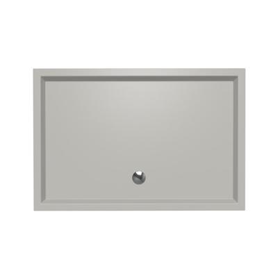 Douchebak Xenz Mariana | 120x80x4 cm | Incl.Afvoersifon-Chroom | Acryl | Rechthoekig | Cement mat