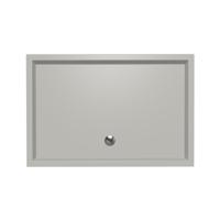 Douchebak Xenz Mariana | 120x80x4 cm | Incl.Afvoersifon-Chroom | Acryl | Rechthoekig | Cement mat - thumbnail