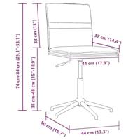 Eetkamerstoelen 4 st fluweel donkergrijs - thumbnail
