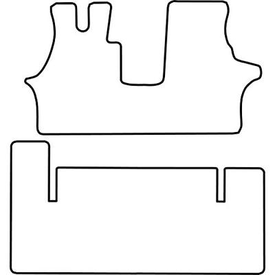 Automatten passend voor Mercedes Vito V-klasse (alleen voor) TMME517