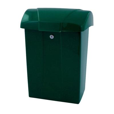 Brievenbus vepa bins met klep kunststof groen
