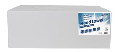 Handdoek cleaninq 2laags 206x240mm 25x150vel wit