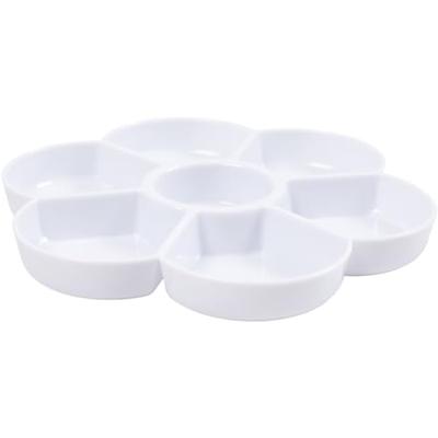 Creativ Company Palet in bloemvorm, d 17,5 cm, wit, 1 stuk