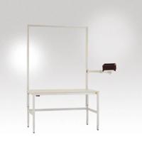 Manuflex LZ8288.9006 ESD ESD-euroboxen stut met dubbel scharnier, bxdxh = 305 x 305 x 35 mm - thumbnail