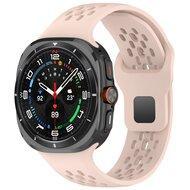 Siliconen sportband Holes Style - Lichtroze - Samsung Galaxy Watch Ultra 47mm - thumbnail