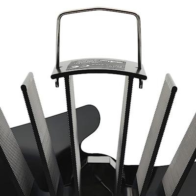 VidaXL Kachelventilator met 2 vinnen zwart - thumbnail