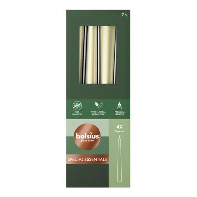 Bolsius gotische kaars 245/24 doos 4 Metallic Zilver Bolsius gotische kaars 245/24 doos 4 Metallic Zilver