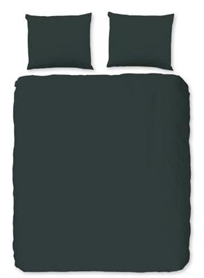 Good Morning Dekbedovertrek "uni dessin" - Groen - (200x200/220 cm) - Katoen Good Morning Dekbedovertrek "uni dessin" - Groen - (200x200/220 cm) - Katoen