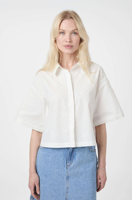 Neo Noir Blouse Jasie Poplin Stone | White - thumbnail