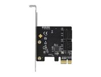 Delock Delock - Speicher-Controller - SATA 6Gb/s - Low-Profile PCI Express kaart SATA 6 Gb/s PCIe - thumbnail