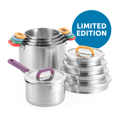 BK Arts&Crafts Limited Edition 5-delig RVS kookpannenset