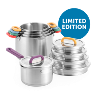 BK Arts&Crafts Limited Edition 5-delig RVS kookpannenset - thumbnail