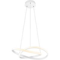 LED Hanglamp - Hangverlichting - Trion Corcy - 27W - Natuurlijk Wit 4000K - Dimbaar - Rond - Mat Wit - Aluminium - thumbnail