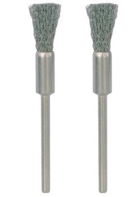 PROXXON penseelborstel brushes w.shaft 2pcs d=8mm stainless s