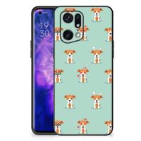 OPPO Find X5 Pro Dierenprint Telefoonhoesje Pups - thumbnail