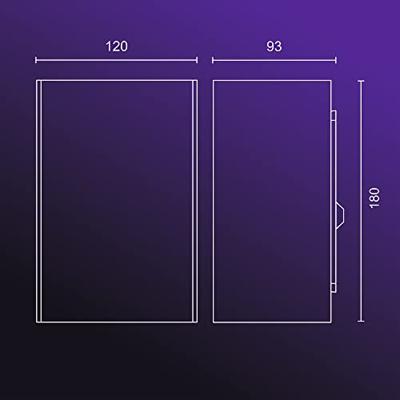 Hue Resonate muurlamp wit en gekleurd licht roestvrij staal verlichting Philips - Philips