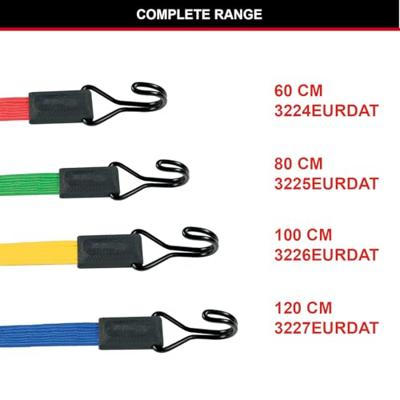Masterlock Flat bungee 60cm - colour : reddouble reverse hook 3224EURDAT