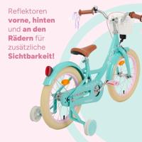 AMIGO Perfect 12 Inch 21 cm Meisjes Terugtraprem Turquoise - thumbnail