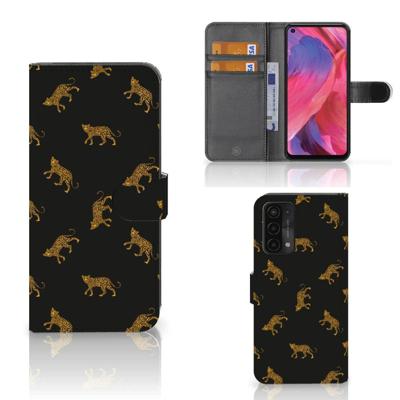 Telefoonhoesje | Met pasjeshouder | voor OPPO A54 5G | A74 5G | A93 5G Leopards