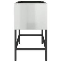 VidaXL Verhoogde tuin plantbak zilver 60 x 26 x 45 cm - thumbnail