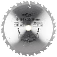 Wolfcraft Handcirkelzaagblad | Voor accu-handcirkelzagen | HM | Ø184 x 20/16mm | 1 stuk - 6346000 - thumbnail