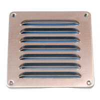 Aluminium Schoepenrooster Opbouw 155 X 155mm - Alu (1-1616a) - thumbnail