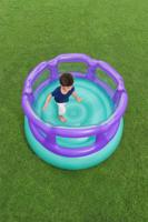 Bestway Opblaasbare Springkussen Spel met Ballen 152x152x84 cm +3 Jaar Binnen en Tuin 52646 - thumbnail
