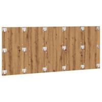Hoofdeinde 200x1,5x80 cm bewerkt hout artisanaal eikenkleur - thumbnail