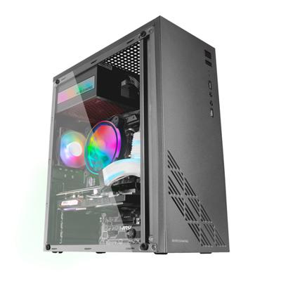 ATX Semi-toren BehuizingMars Gaming MC100 Zwart - thumbnail