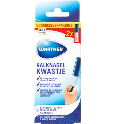 Wartner Kalknagelkwastje duo 2 x 5 ml (10 ml)