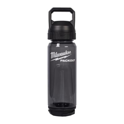 Milwaukee packout™ plastic fles met drinkdop | 740 ml | zwart - 4932498639 Milwaukee packout™ plastic fles met drinkdop | 740 ml | zwart - 4932498639